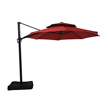 Garden Winds Replacement Canopy Top Cover for The Lowe's Offset YJAF-819R Umbrella - RipLock 350