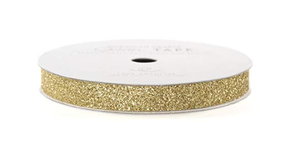 American Crafts Glitter Tape, Brown Sugar, 3/8-Inch