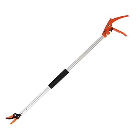 KSEIBI 143010 Long Reach Cut and Hold Bypass Pruner Max Cutting 1/2 inch (3.5 ft - 1.0 m)