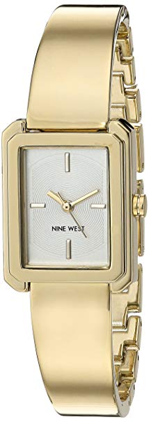 Nine West Women's NW/1914CHGB Gold -Tone Bangle Watch