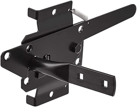 AmazonBasics Gate Latch - Flush-Mounted, 6-Inch, Black