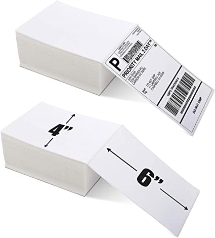 Phomemo 1000pcs 4x6'' Shipping Thermal Label- for Thermal Label Printer, Easy to Tear, Strong Adhesive