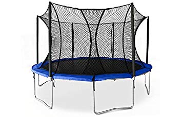 JumpSport SkyBounce 14' XPS Trampoline System — Includes Integrated Safety Enclosure — Safest, Overlapping Doorway Entry