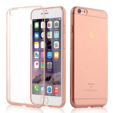 iPhone 6s Case,iPhone 6 ROSE Clear Case,ENDLER Liquid Skin Crystal Clear Slim Fit Flexible Soft TPU Rubber Silicone Gel Bumper Protective Case Cover for Apple iPhone 6s/iPhone 6-Crystal Rose