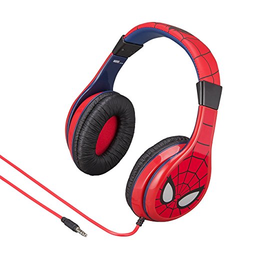 Marvel Spiderman Headphones - Youth Headphones With Built In Volume Limiter And Kid Friendly Sound Levels – The Ultimate Spiderman Headphones To Celebrate Homecoming!