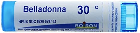 Boiron Belladonna 30C Homeopathic Medicine for Fever