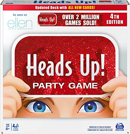 Head’s Up! Party Game 4th Edition, Word Guessing Board Game for Kids and Families Ages 8 and up