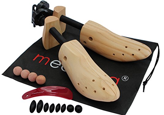Medipaq Wooden Shoe Stretchers GENT'S x 2 - with FREE Shapers! Put an end to your bunions and blisters!