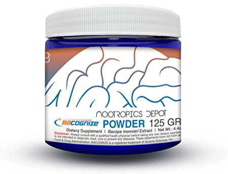 BaCognize Bacopa Monnieri Powder 125 Grams | Supports Stress Management | Improves Memory, Cognition   Mood