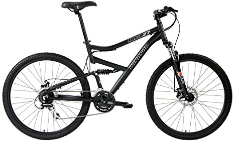 2017 Windsor Trail 27.5 Dual Full Suspension Aluminum Mountain Bikes with Powerful Disc Brakes, Shimano 24 Speed