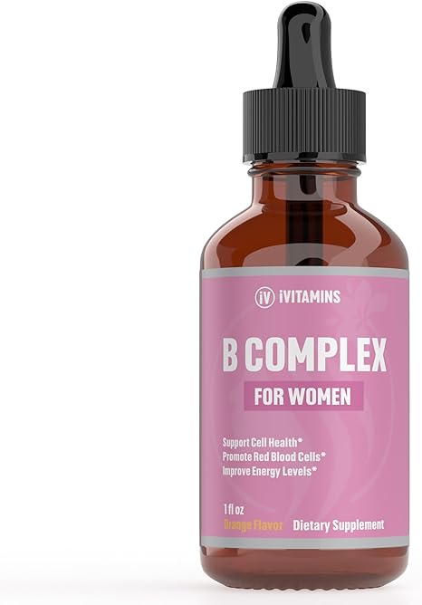 B Complex Vitamins for Women | Helps to Improve Brain Function, Digestion, Energy, & More | B Vitamins Complex for Women | Vitamin B Complex | B Complex Vitamins | B12 Complex | 1 fl oz