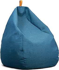 Big Joe Tuft Weatherproof Bean Bag Chair, Lakeshore Intertwist, Weather Resistant UV-Protected Fabric, 3 feet Teardrop