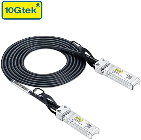 10G SFP  DAC Cable - 10GBASE-CU Passive Direct Attach Copper Twinax SFP Cable for Cisco SFP-H10GB-CU2M, Ubiquiti, D-Link, Supermicro, Netgear, Mikrotik, ZTE Devices, 2m