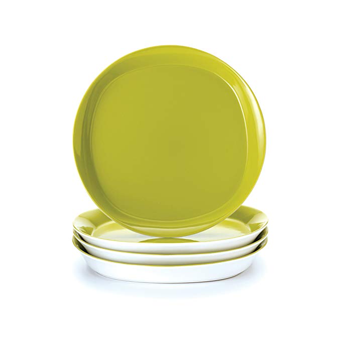 Rachael Ray Round and Square 4-Piece Dinner Plate Set