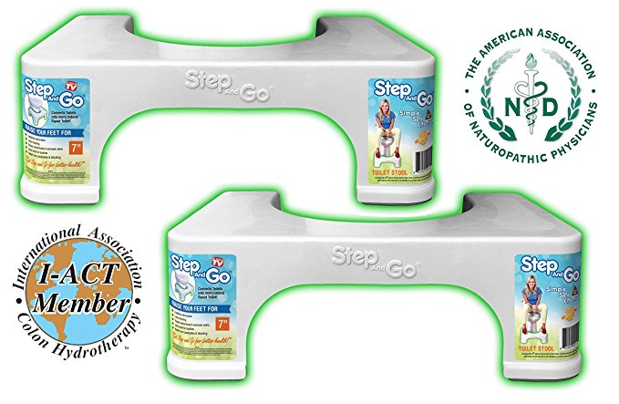 Step and Go 2 Pack 7" Toilet Step (Pack of 2)