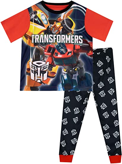 Transformers Boys' Bumblebee Optimus Prime Pajamas Size 4 to 10