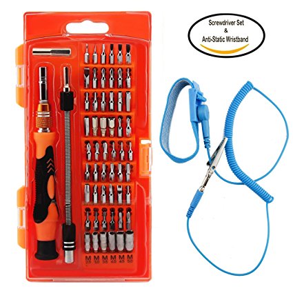 Screwdriver Set, 59 in 1 NIUTOP Magnetic Driver Kits with 54 Bits and Anti-Static Wristband, Electronic Repair Tool Kit for iPhone, Xbox, PC ,Macbook