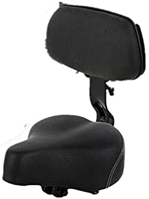 nobrand Ethedeal Comfort Black Bike Saddle Bicycle Cycling Seat Cushion Pad Comfortable with Back Backrest (Black)