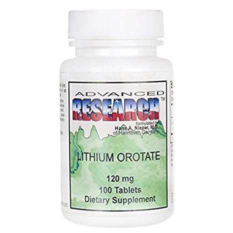 Advanced Research/Nutrient Carriers Lithium Orotate 120 mg 100 Tabs