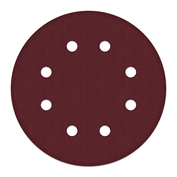 ALEKO 10SPDP700A-180G 7.5 Inch 8 Hole 180 Grit Sanding Discs Sandpaper for Drywall Sander 10 Pack