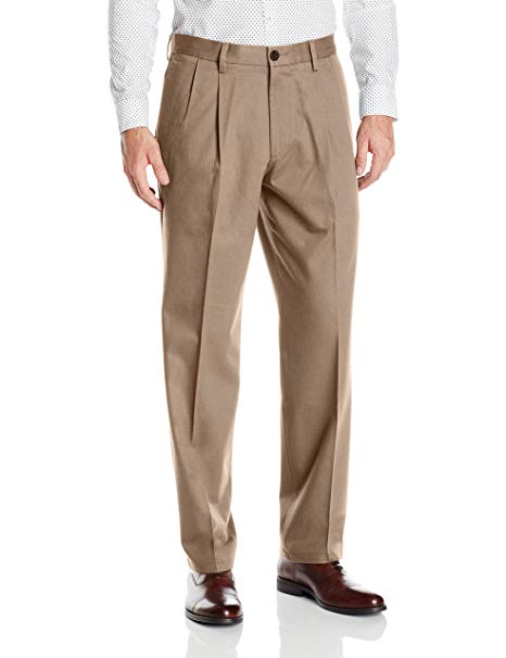 Dockers Men's Classic Fit Stretch Signature Khaki Pant-Pleated D3