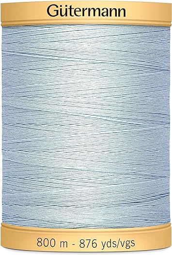 Gutermann Natural Cotton Thread Solids 876yd, Powder Blue