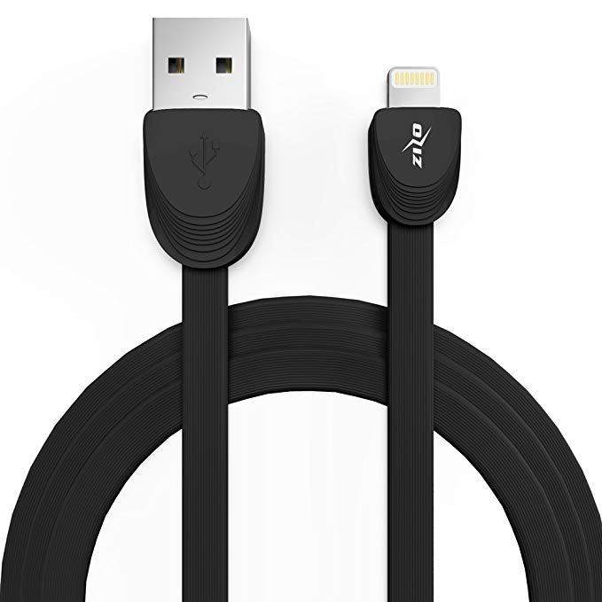 ZizoCharge 6 ft Fast Charge 2.0 Amps Lightning Cable Apple iPhone Charger Charging Cable iPhone 175 lbs Tention Tested