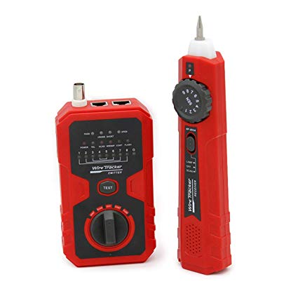 KOLSOL RJ11 RJ45 Cable Tracker Tester Network Cable Telephone coax cable with the LED Indicates