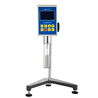 VEVOR Digital Viscometer 1~100000 mPa.s Digital Rotary Viscometer NDJ-5S Fluidimeter Tester Meter Accuracy Plus or Minus 2% Newton Liquid Viscometer Digital Portable