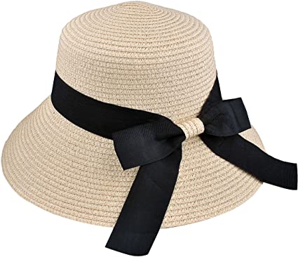 EINSKEY Ladies Straw Hat Packable Sun Hat Summer Beach Hat for Women
