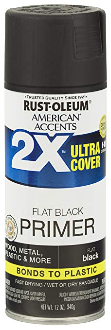 Rust-Oleum 327911 American Accents Ultra Cover 2X Primer, Each, Black