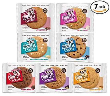 Lenny & Larrys The Complete Cookie Variety Pack - Non GMO, Vegan, Kosher, No Dairy, No Soy - 7 Flavors 1 Of Each