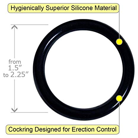 Silicone Erection Control Ring Set for Men (3 Rings of Different Sizes)