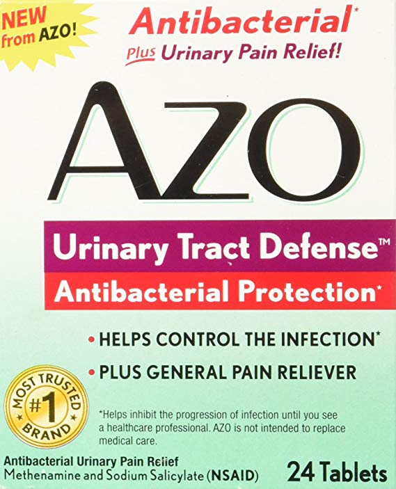 Azo Urinary Tract Defense Antibacterial Protection 24 Tablets (pack of 2)