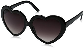 zeroUV - Large Oversized Womens Heart Shaped Sunglasses Cute Love Fashion Eyewear