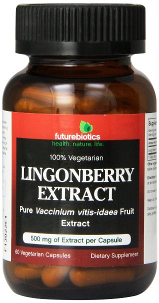 Futurebiotics Vegetarian Capsules Lingonberry Extract 60 Count