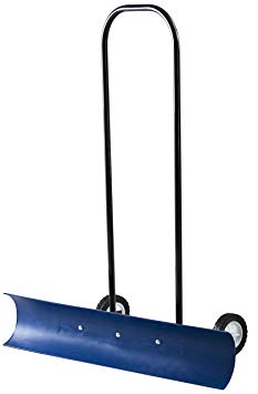 The Snowcaster 30SNC 36-Inch Bi-Directional Wheeled Snow Pusher, Blue