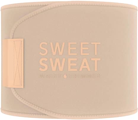 Sweet Sweat Waist Trimmer 'Toned' for Women and Men | Premium Waist Trainer Belt to 'Tone' your Stomach Area & SWEAT!