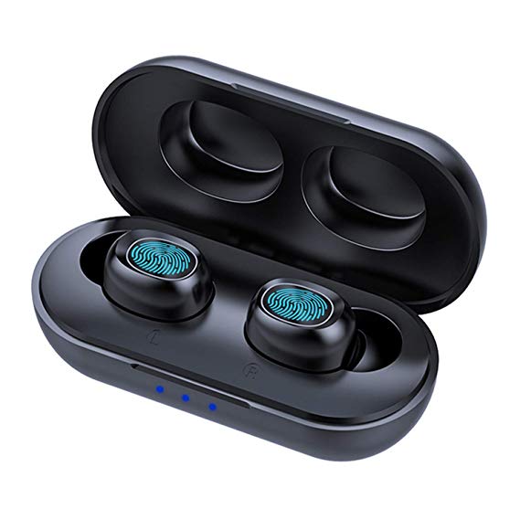 FreeSolo Moonwalk X1 in Ear True Wireless Bluetooth Earbuds for Stereo Music with Microphone, Auto Pairing and BT 5.0, 4 Hours Play Time, IPX 5 Sweatproof and HD Calling Earpods Wireless