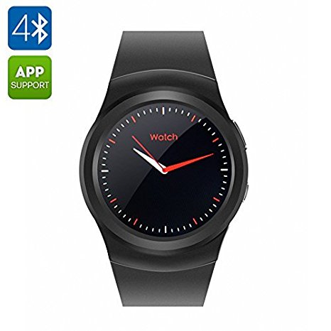 No.1 G3 Smart Phone Watch - BT4.0, Heart Rate Monitor, Pedometer, Anti Lost, GSM SIM Slot, iOS   Android App (Black)