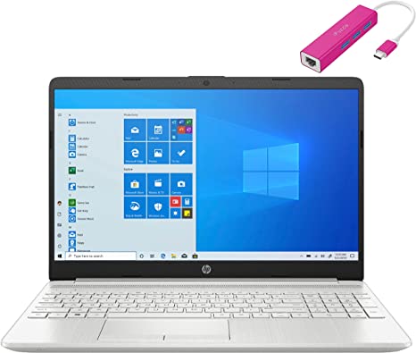 2021 Newest HP 15 15.6" FHD Laptop Computer, Intel Core i3 1115G4 up to 3.2GHz (Beat i5-8365U), 8GB DDR4 RAM, 256GB PCIe SSD, 802.11AC WiFi, Bluetooth 4.2, Webcam, Windows 10 S, iPuzzle Type-C HUB