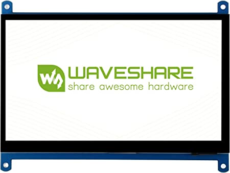 waveshare [Latest Version] Raspberry Pi 4 Display 7inch Capacitive Touch Screen LCD Monitor for Raspberry Pi 400 4 3 Model B Supports All Versions of Raspberry Pi Windows Capacitive