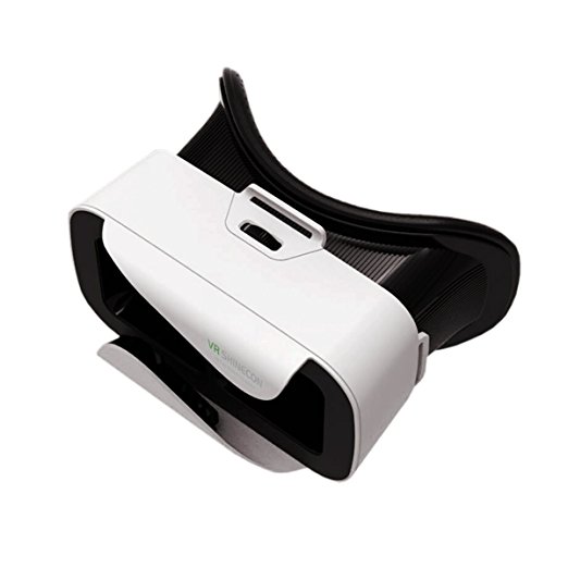 SUNNYPEAK Pupil Distance Adjustable VR Headset to Get Immersive 360 Viewing for iPhone 6s Plus/6 Plus/6s/6 Samsung Note 5 Galaxy Note Edge S7 Edge LG HTC (White)