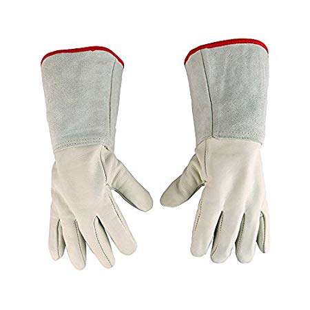 Inf-way Cryogenic Gloves Waterproof LN2 Liquid Nitrogen Protectiove Gloves Cold Storage Frozen Safety Working Gloves (White Medium (17.72''/45cm))