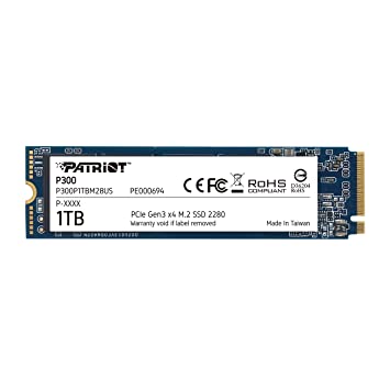 Patriot P300 M.2 PCIe Gen 3 x4 1TB Low-Power Consumption SSD