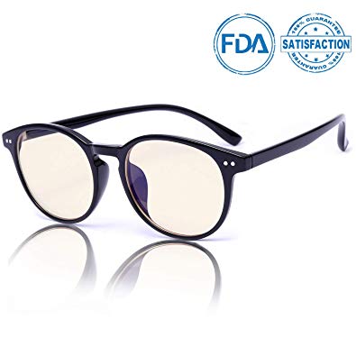 SIPHEW Anti Blue Light Glasse 0.0 Magnification-Anti Glare Relieve Eyes Fatigue and Headache-Blue Light Blocking Glasses