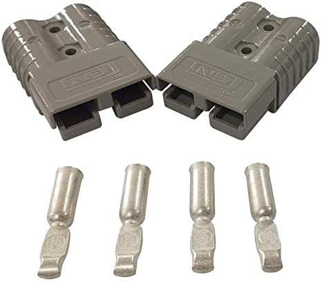 120 Amp Connector Battery Charger Battery Power connectors for Anderson 120Amp (6AWG, Grey)