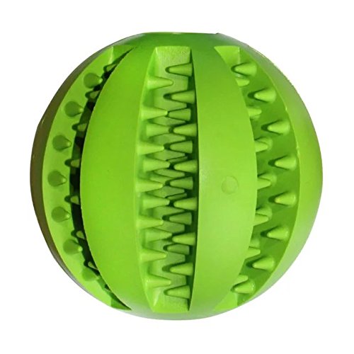 Interactive Dog Toys and Food Dispenser Toy, IQ Ball Non-Toxic Mint Flavored Dog Chew Toy for Pet IQ Training/Playing/Chewing,Durable Feed Training Tooth Cleaning by IN HAND