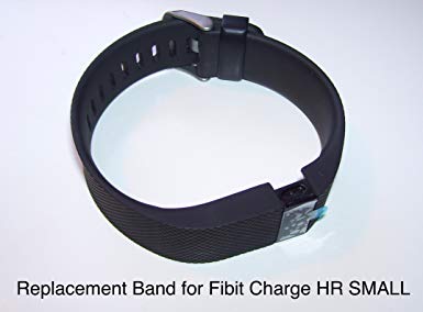 Replacement Band Strap kit for Fitbit Charge HR Activity Tracker - Small - Black - CentralSound