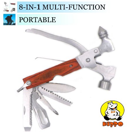 Hippo Multi-function Tool Stainless Steel Auto Emergency Kit Tool With Safety Hammer